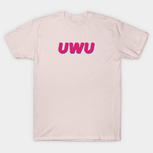 uwu redder with blue shadow T-Shirt